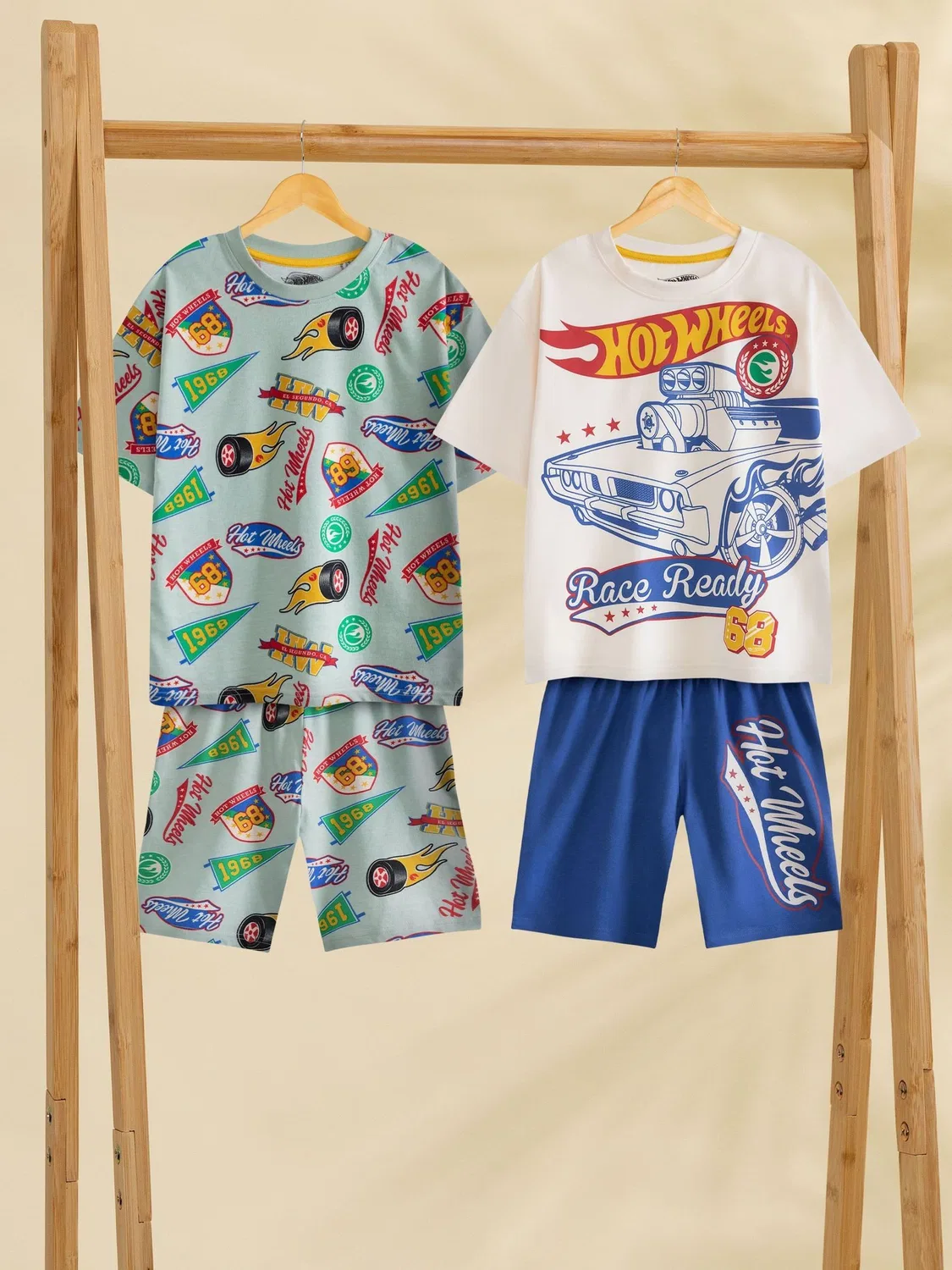 Пижама Hot Wheels Retro Badges Vanilla Underground, зеленый