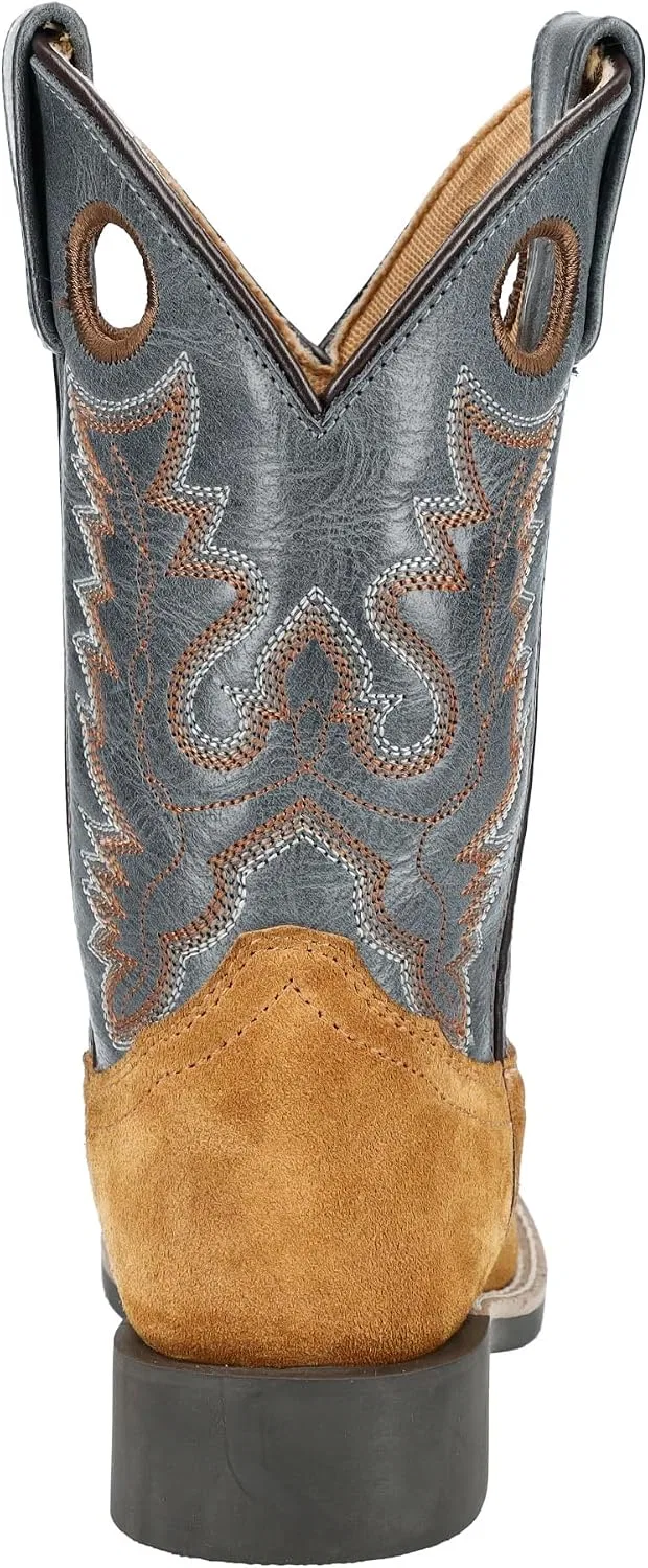 Детские сапоги для мальчиков с принтом Tex Smoky Mountain Western Boots Boys Smoky Mountain Boots, Tan/Blue — фото 3