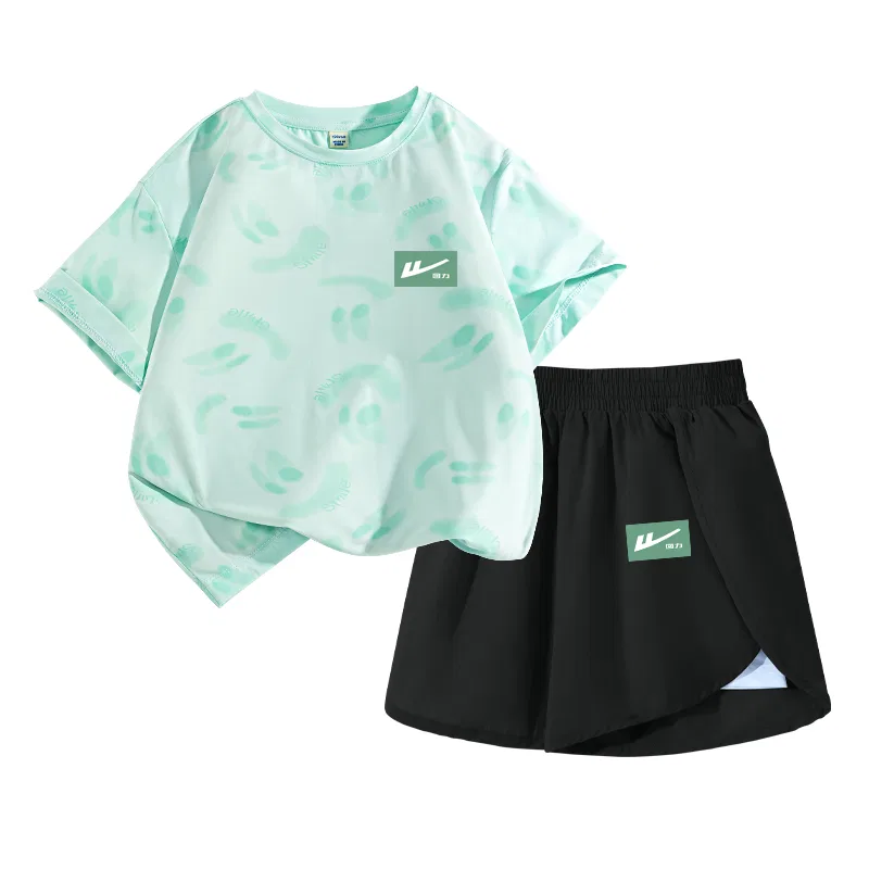 Детский спортивный комплект с принтом Aqua Green/H White Label Water Green Base K-Black/H White Label Water Green Base K WARRIOR