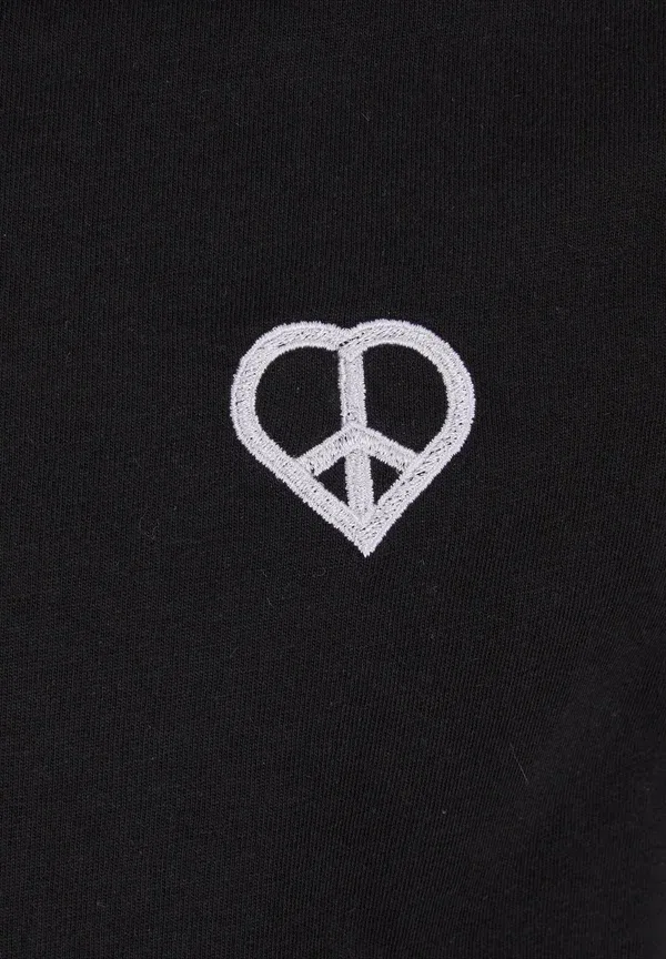 Футболка с принтом Peace Lovesign Mister Tee, черный — фото 3