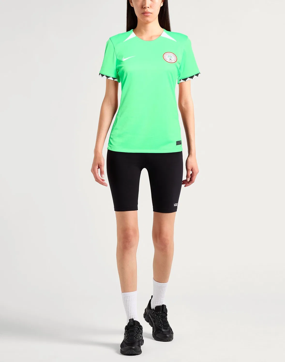 Женская футболка с принтом X Nigerian Football Federation Nike, салатовый — фото 2