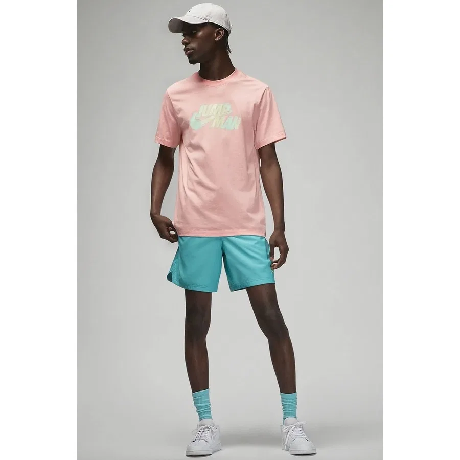 Футболка с коротким рукавом и принтом Jumpman Nike, Розовый — фото 2