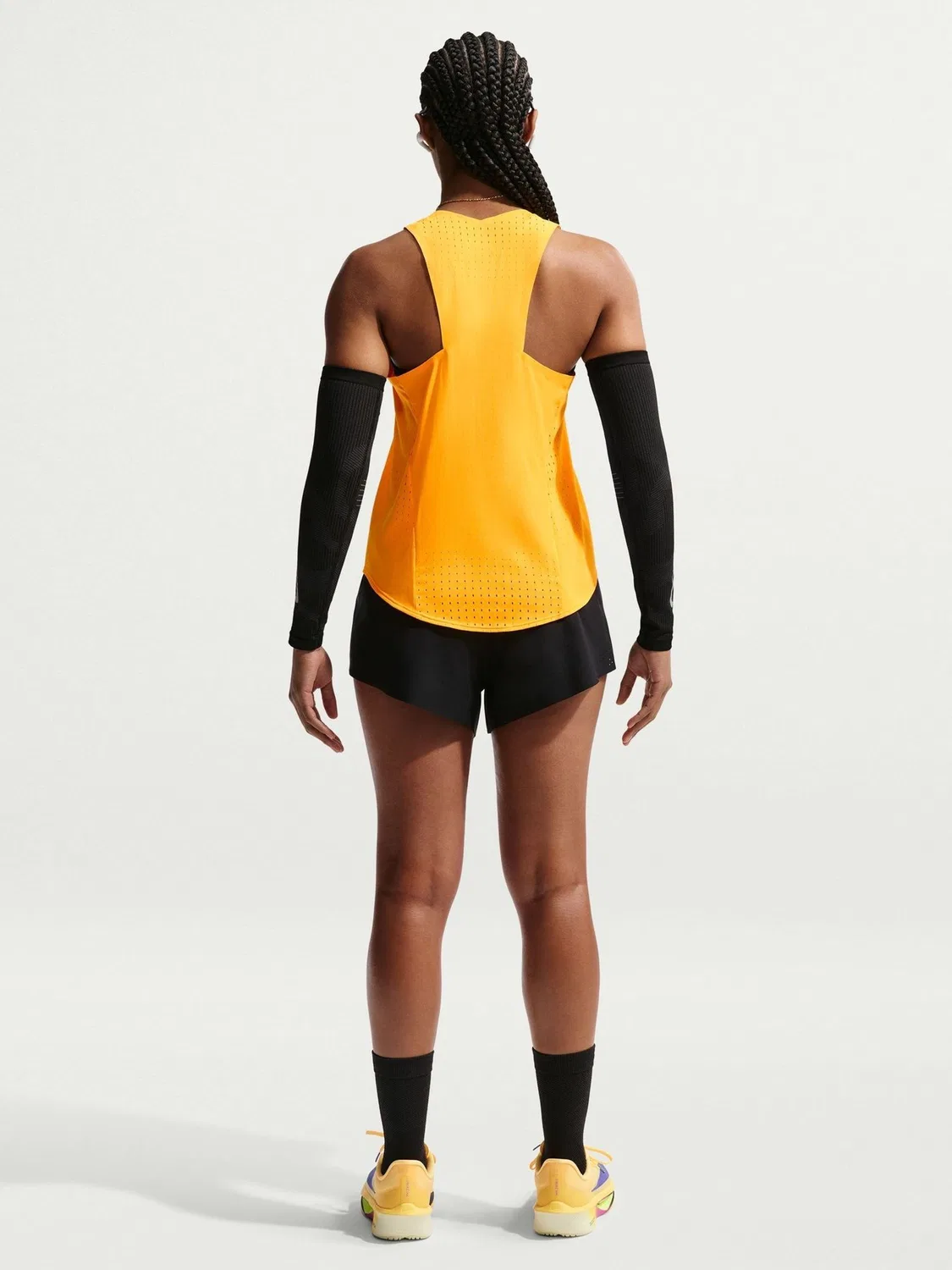 Топ для бега AeroSwift Dri-FIT ADV Nike, Orange Pulse — фото 2