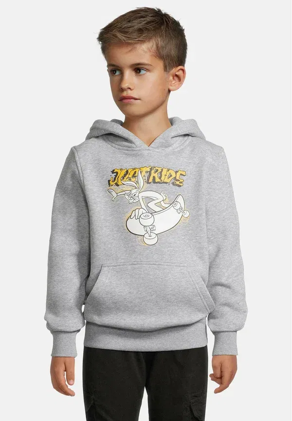 Комплект из 2 футболок с капюшоном Bugs Bunny Mister Tee, white heathergrey, белый/серый — фото 4