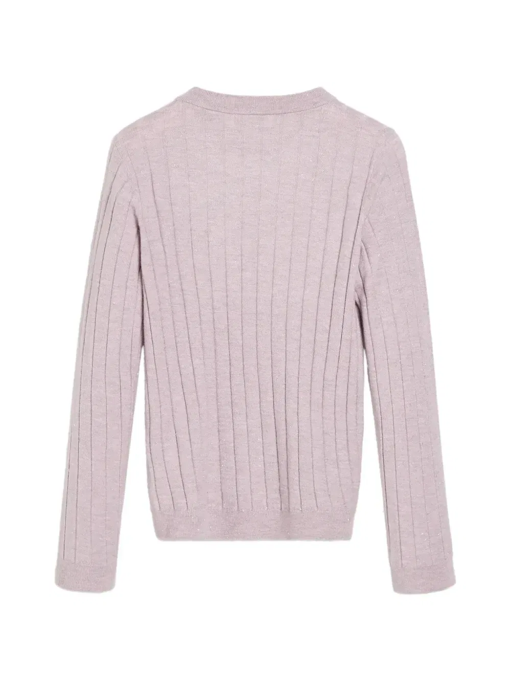 Кашемировый свитер в рубчик Brunello Cucinelli Kids, розовый