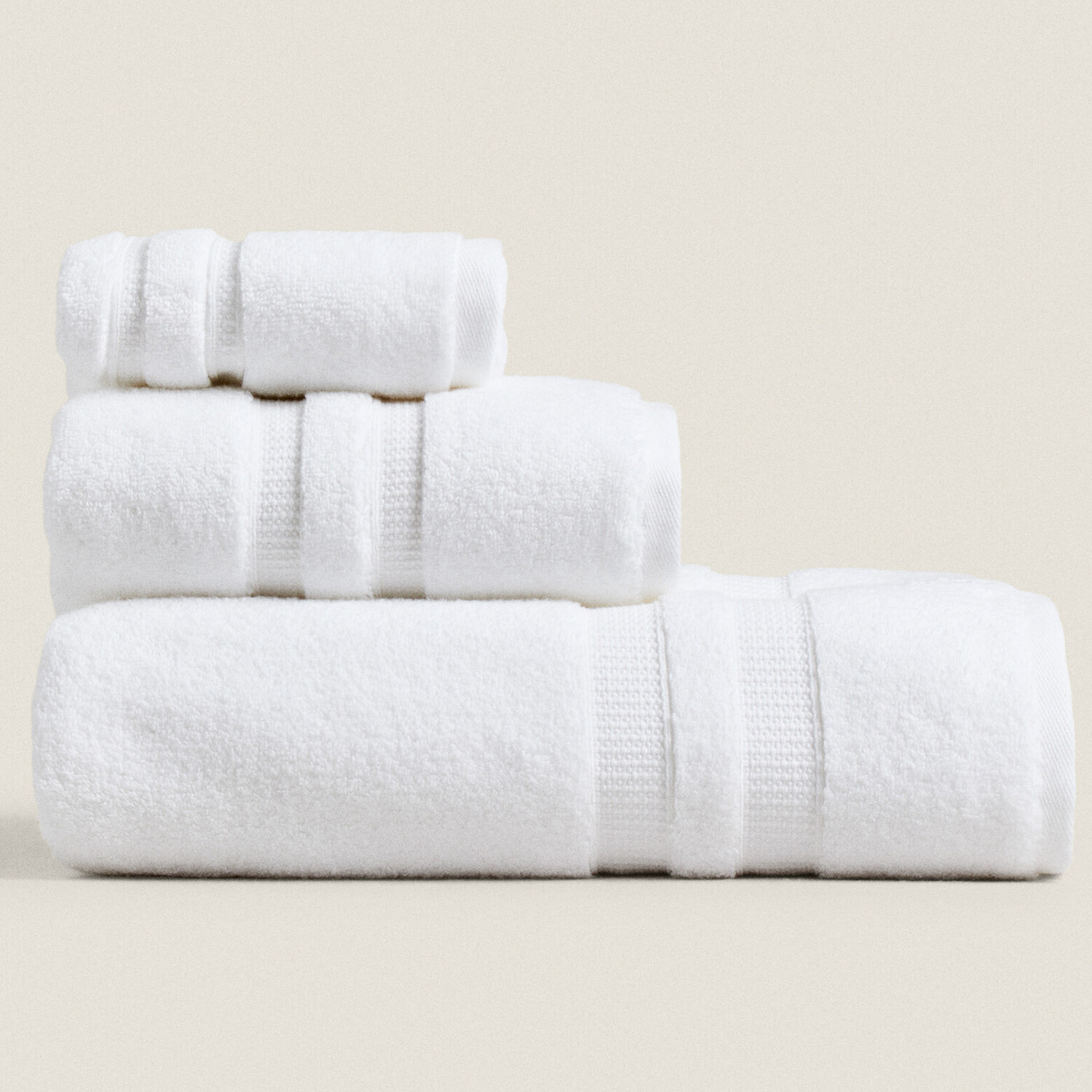 

Полотенце Zara Home Extra Soft With Double Border, белый
