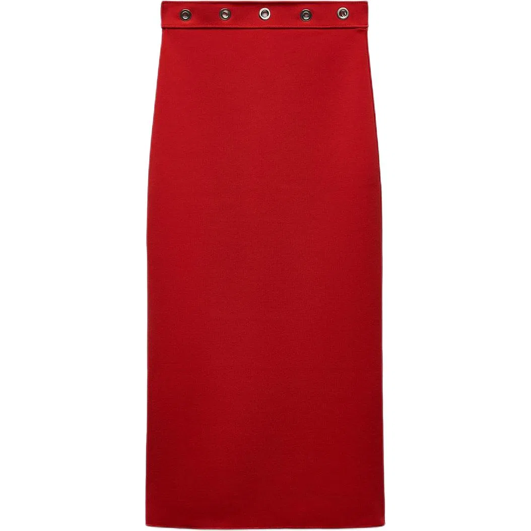 Женская длинная юбка повседневная Red ZARA, Red