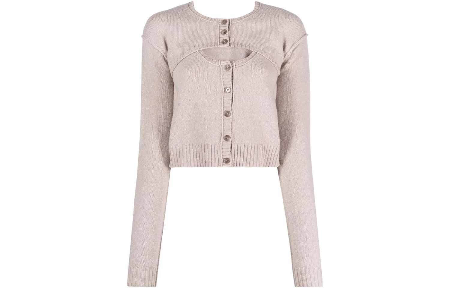 Женский свитер с многослойным дизайном Acne Studios, Sandy Beige