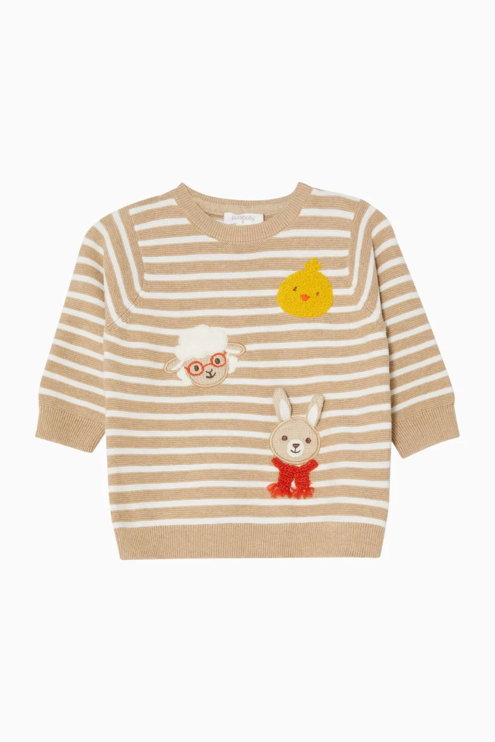 Свитшот с принтом Easter Friends Purebaby
