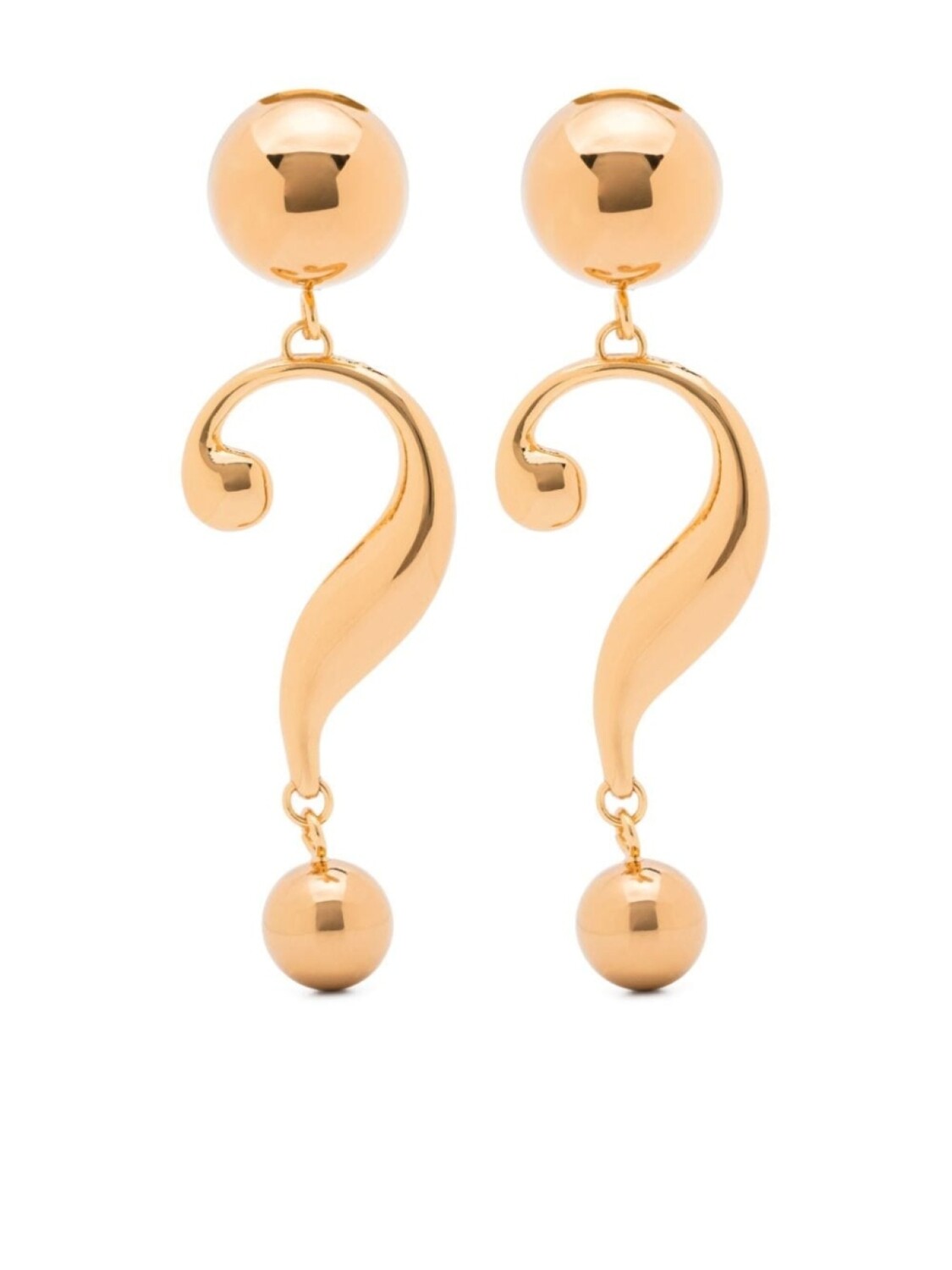

Серьги-клипсы Moschino, золотой