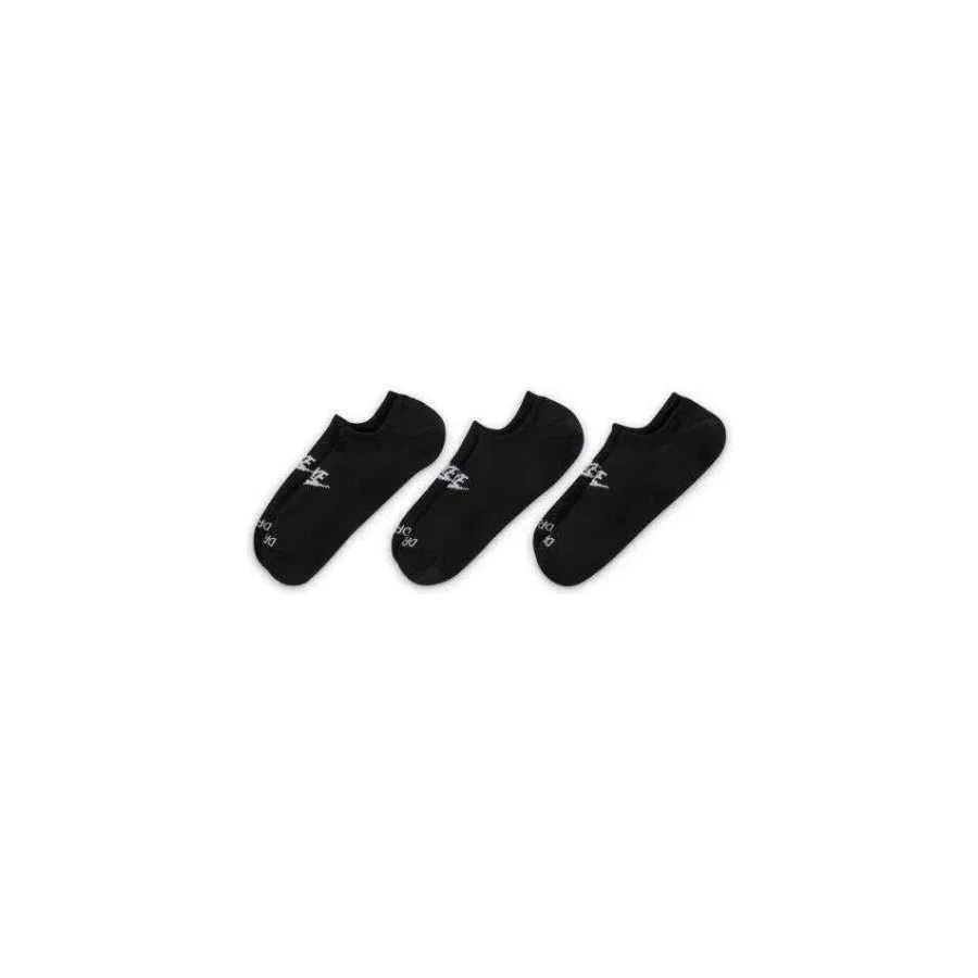 Носки спортивные с плотной подошвой Nike Everyday Plus Cush Footie 3 пары, Черный — фото 2