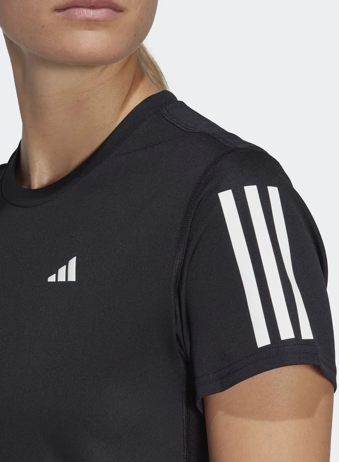 Футболка с принтом Own the Run Adidas, черный — фото 4