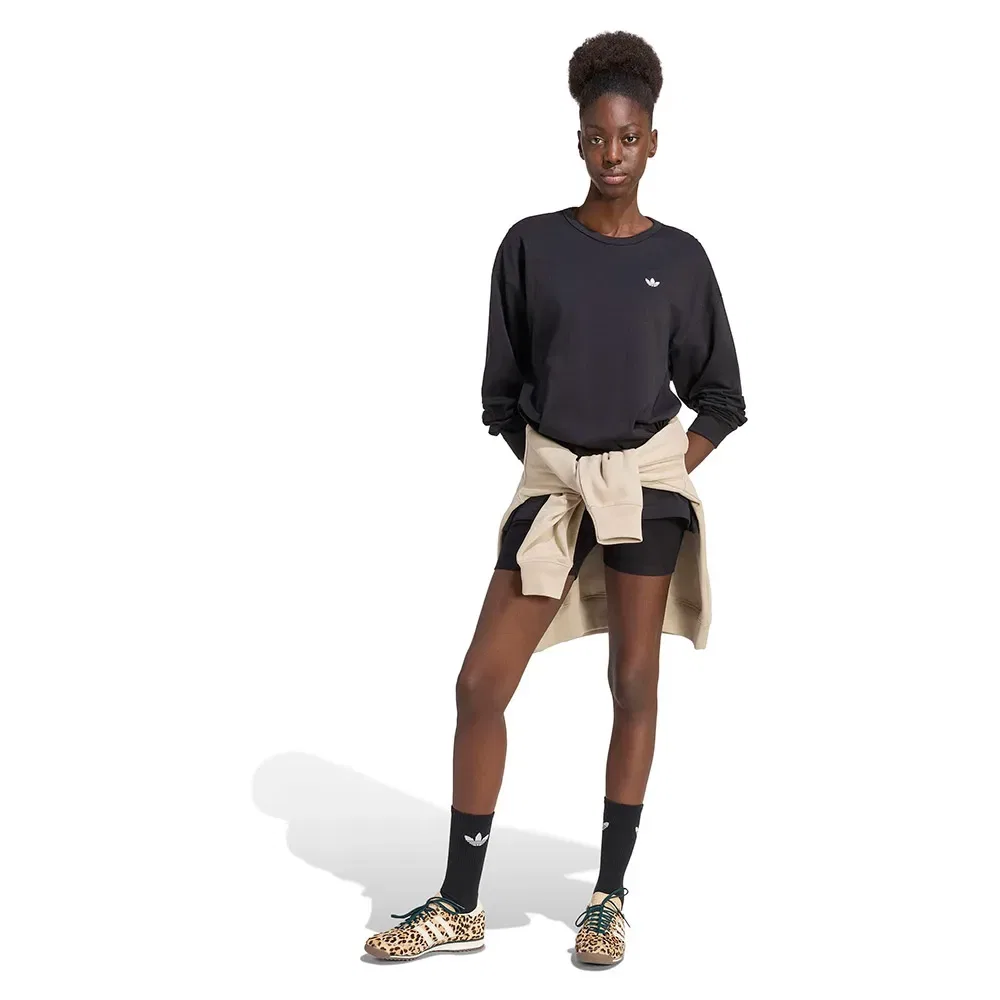 Футболка с длинным рукавом Oversize Essentials Adidas Originals, черный — фото 4