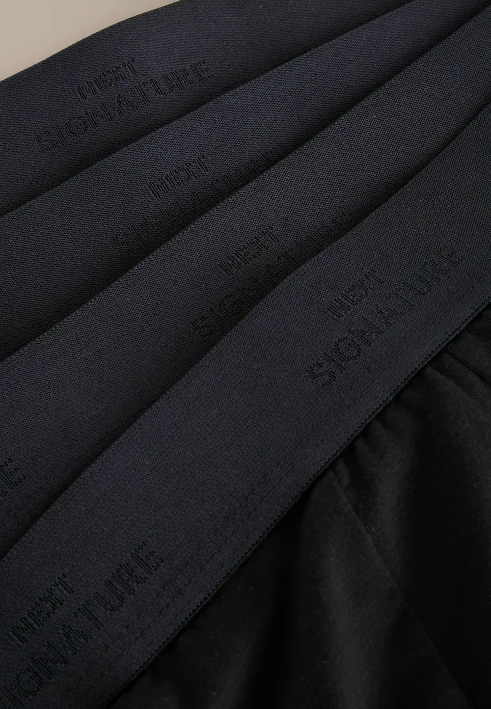 Трусы стандартного кроя - фирменные трусы, комплект из 4 штук - трусы Next, Black Tencel Lyocell — фото 2
