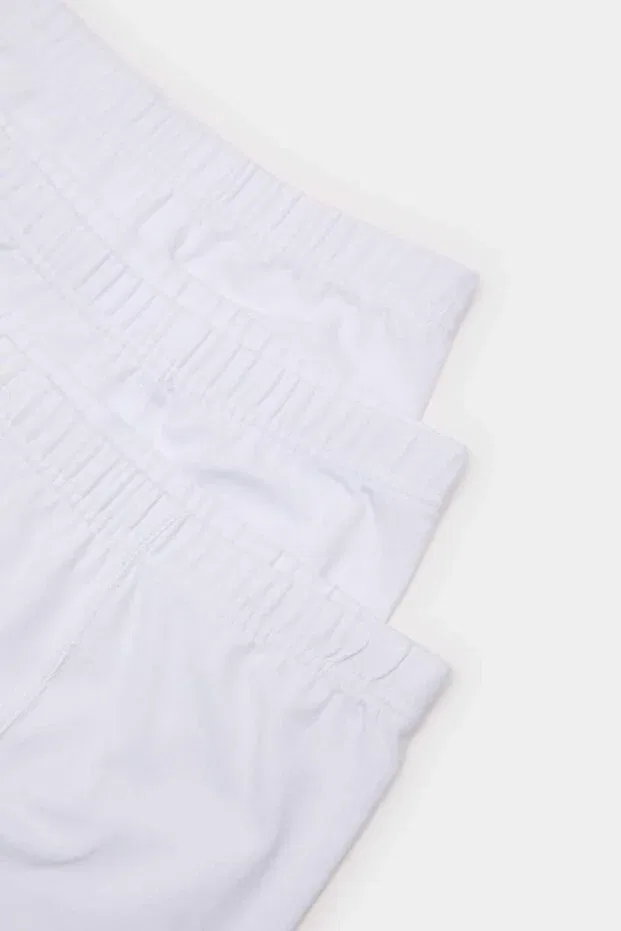 Детские боксеры для мальчиков хлопковые 3-Pack Defacto, White-Wt34 — фото 4