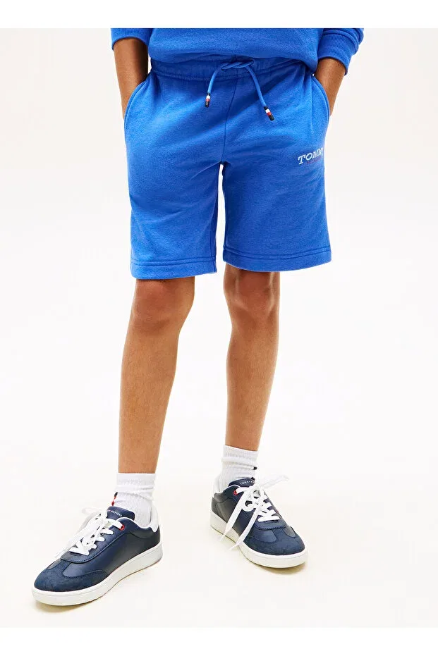 Детские шорты для девочек хлопковые Tommy Hilfiger, Blue — фото 4