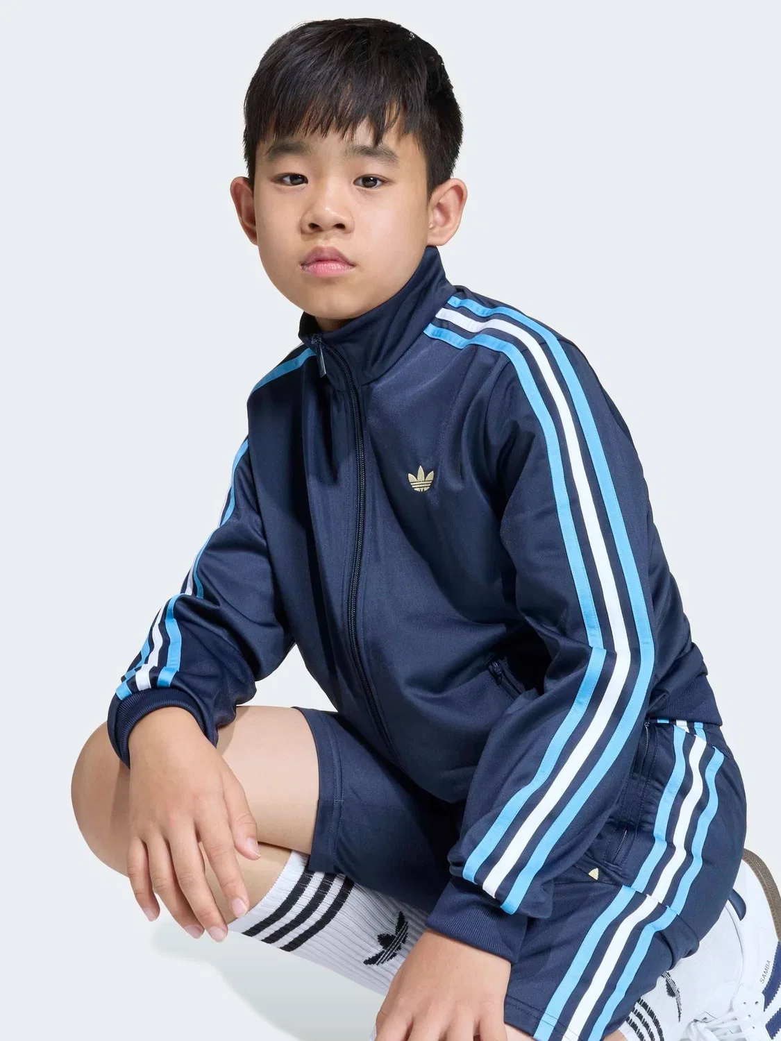 Толстовка Firebird Oversized, adidas Originals, синий — фото 4