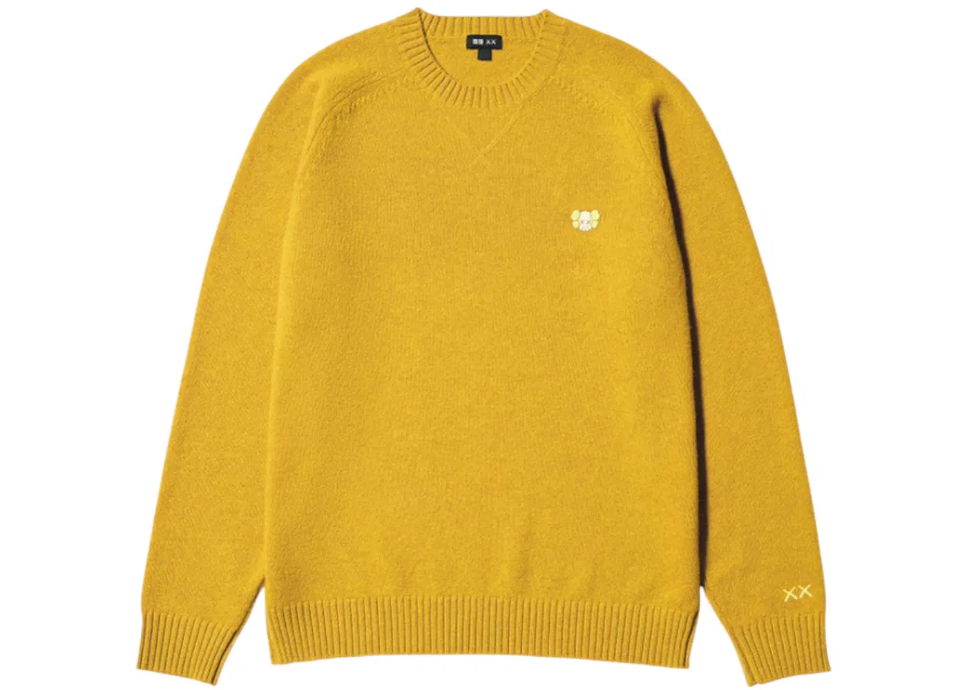 Детский свитер с круглым вырезом KAWS Uniqlo, Yellow