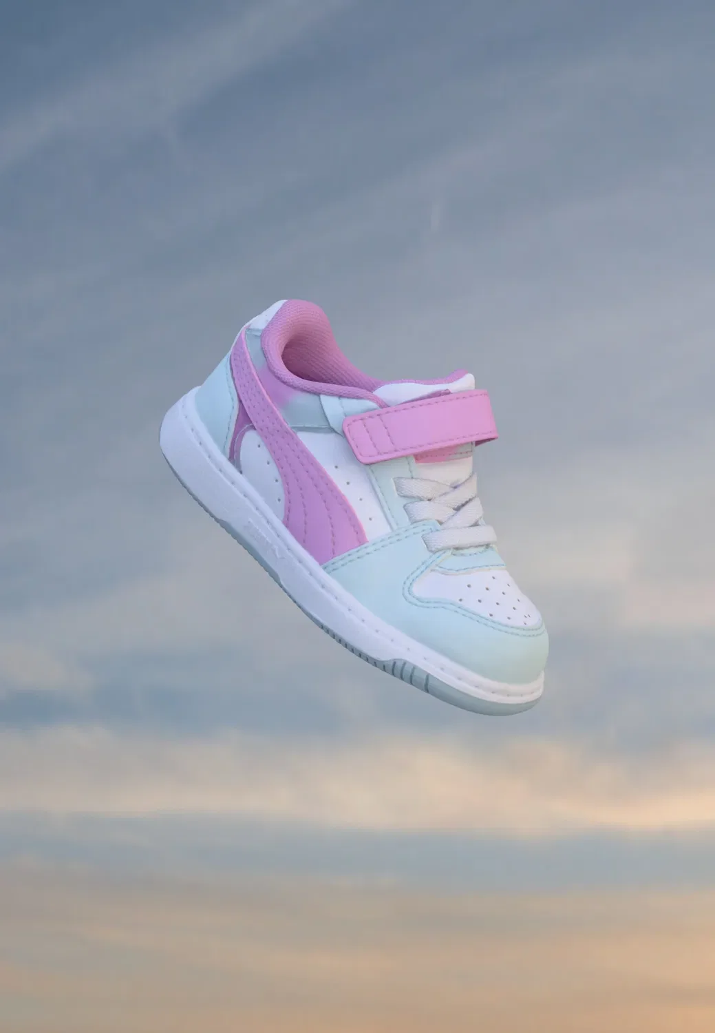 Rebound slam faded glow унисекс - кроссовки Puma, Aqua Glow/Mauve Glow/White