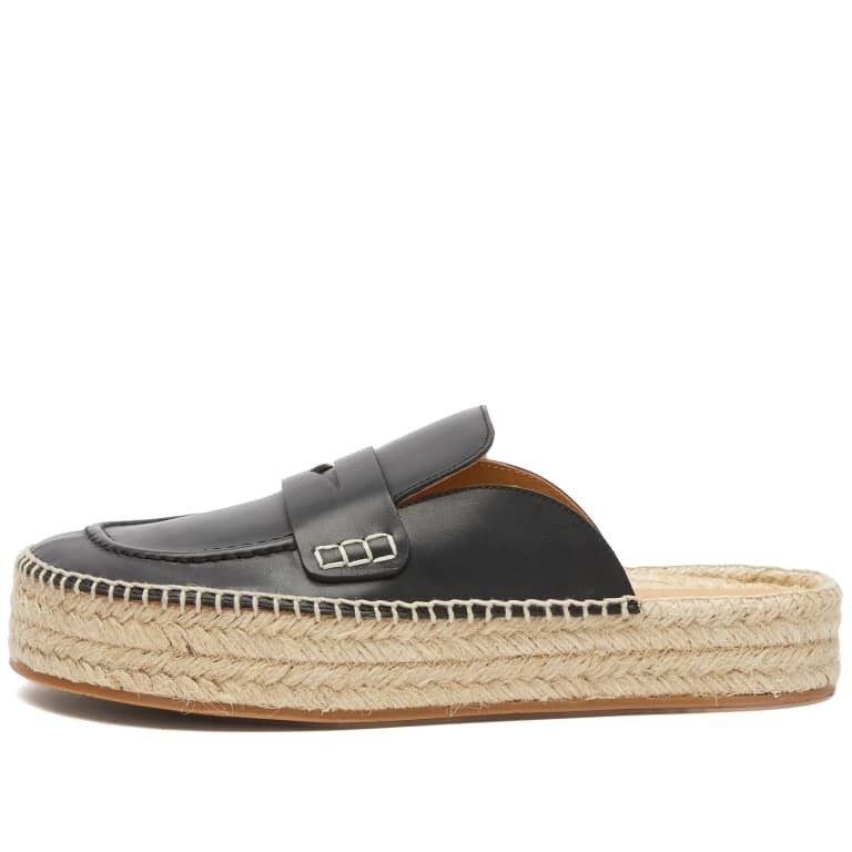 

Лоферы JW Anderson Espadrilles, черный