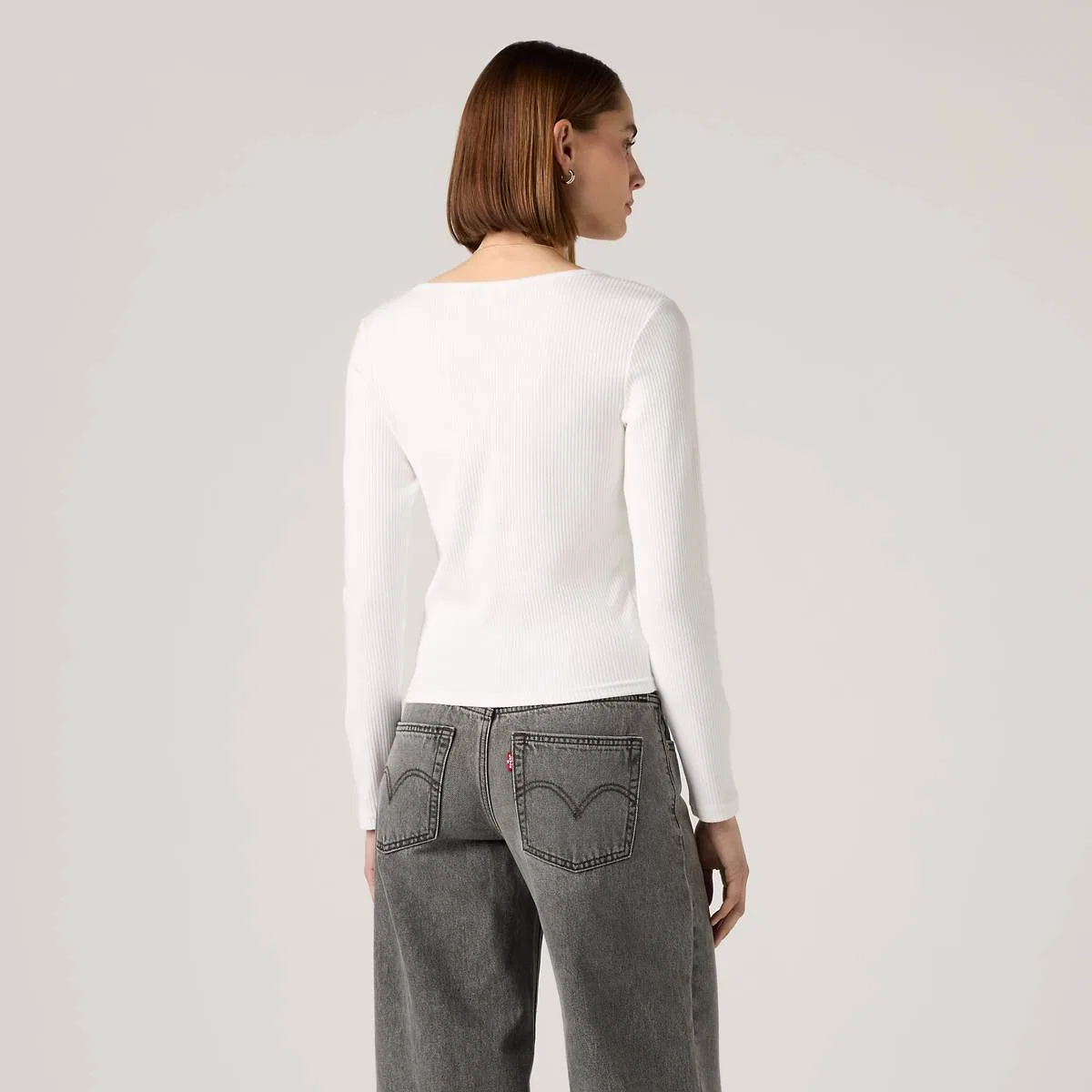 Рубашка с длинными рукавами на пуговицах от Austen Levi's, Bright White - White — фото 4