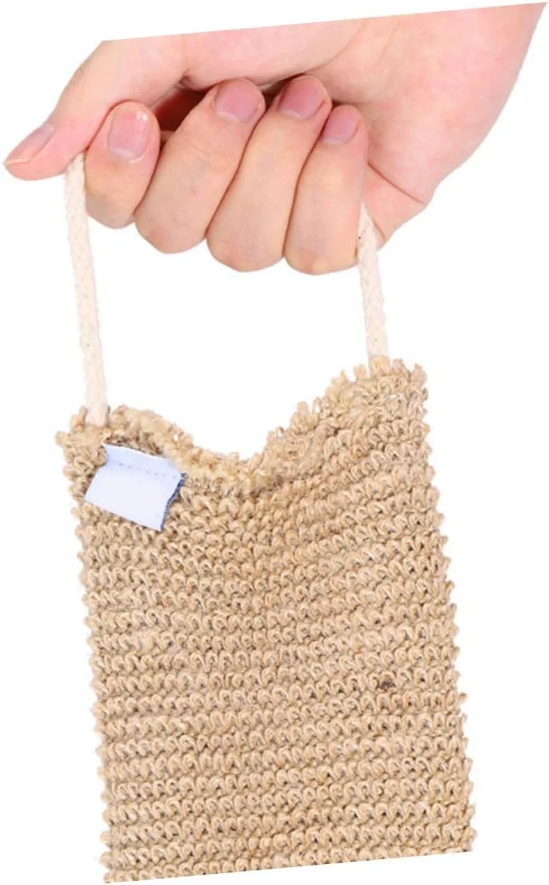 Скраб-полотенце для спины Ramie Jute, 2 шт, 66 x 10 x 1 см, Светло-коричневый Valiclud — фото 3