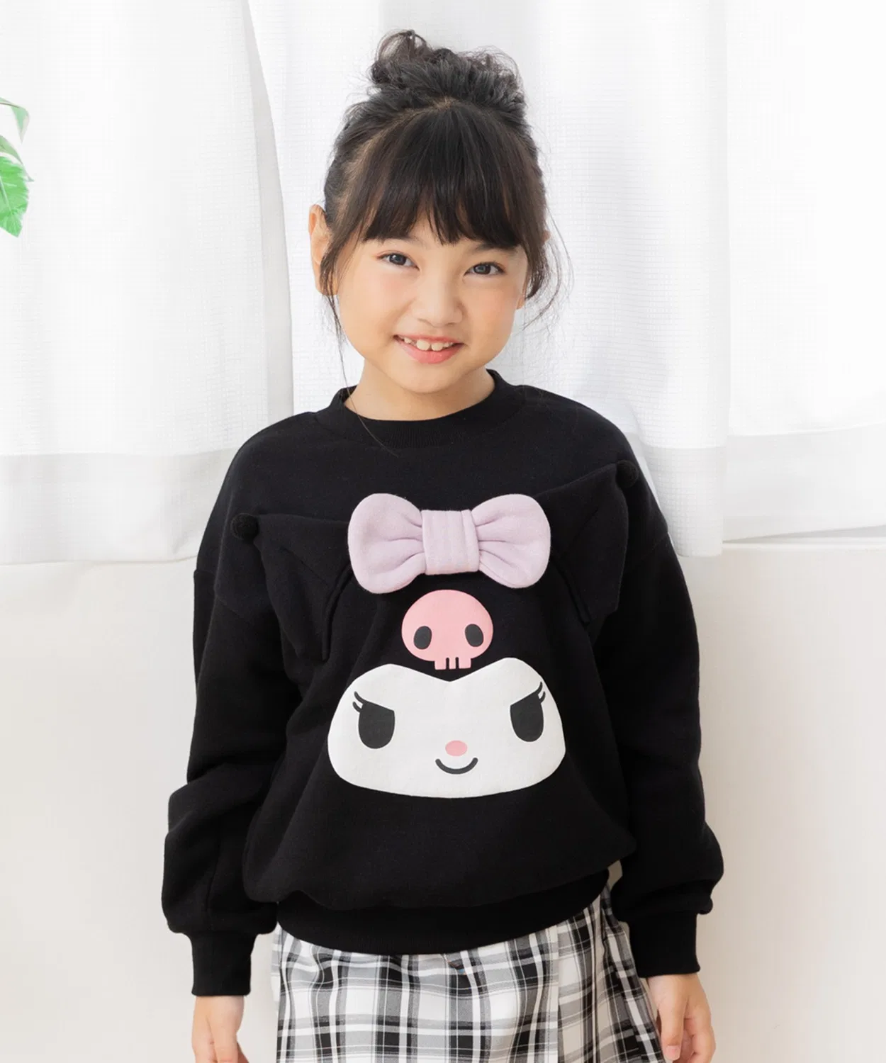 Детский свитшот с принтом Sanrio Black