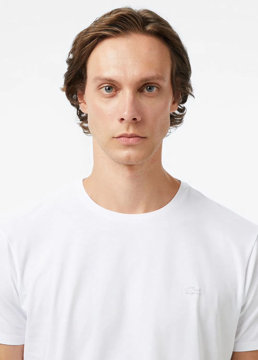 Футболка Slim Fit Lacoste, белый — фото 4
