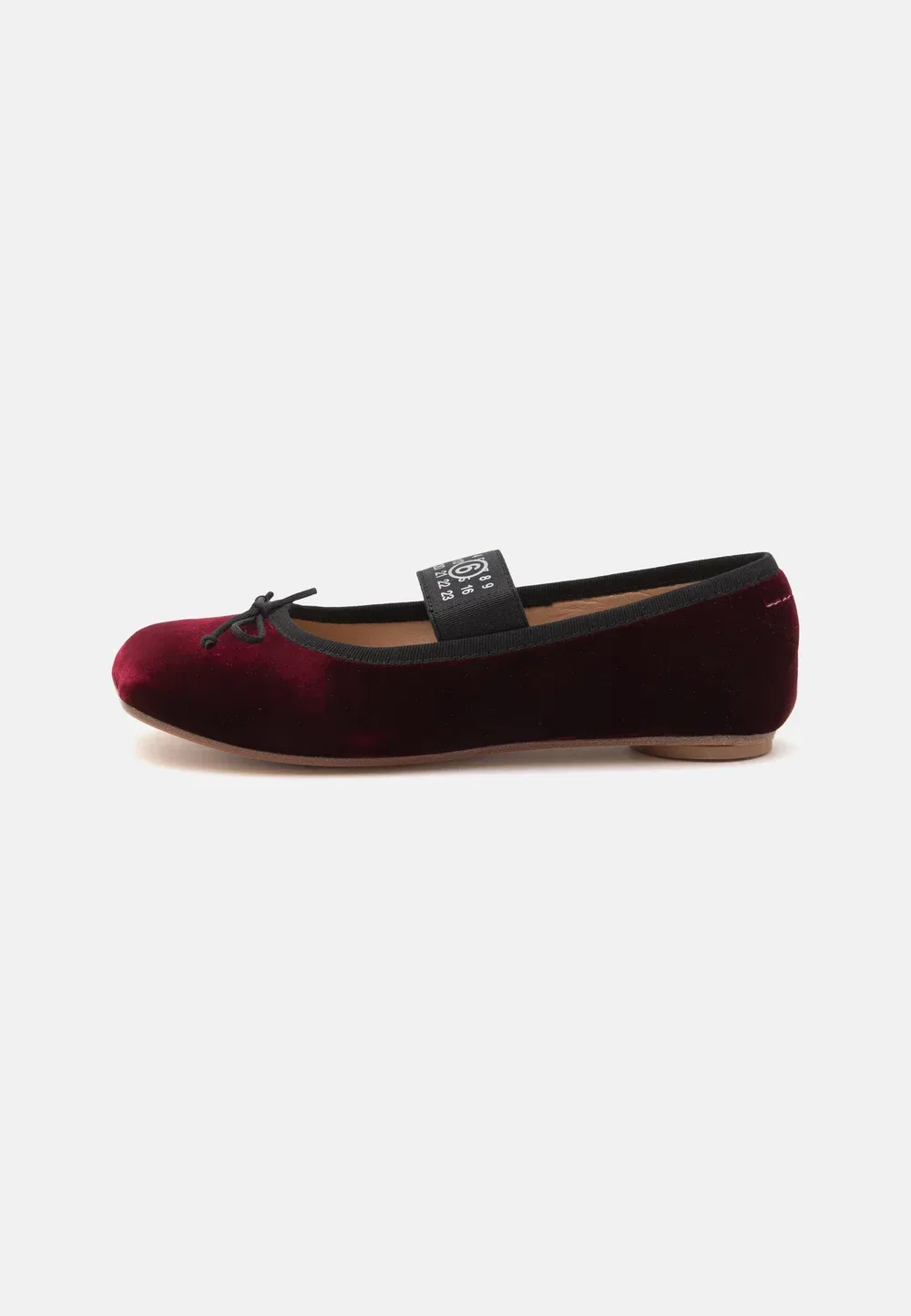 Балетки с ремешком на щиколотке Mm6 Maison Margiela, Ruby/Black
