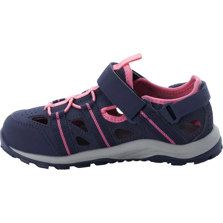 Детские водные туфли-сандалии Sun Climber Jack Wolfskin, Бордовый — фото 3