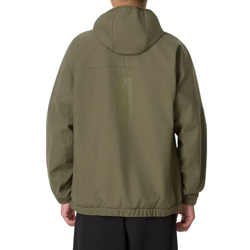 Мужское худи Warm Jacket Woven Hoodie 'Olive Green' adidas, Olive Green — фото 4