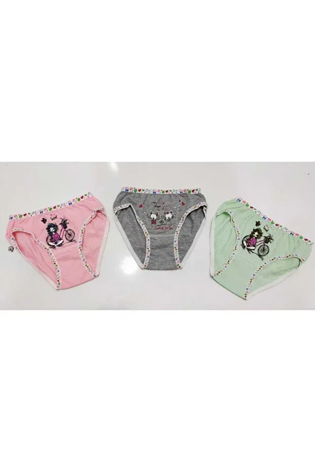 Детские трусы для девочек хлопковые 3 шт Homewear Tutku, Multicolor