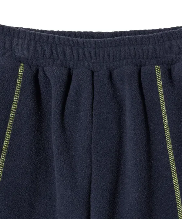 Детские джоггеры из флиса с цепной строчкой, Kids fleece chain stitch pants Brownbreath Kids, navy — фото 4