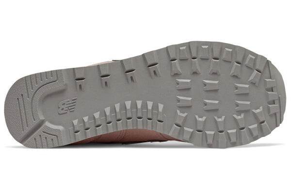 Кроссовки 574 серии розовые б широкие New Balance, розовый — фото 4