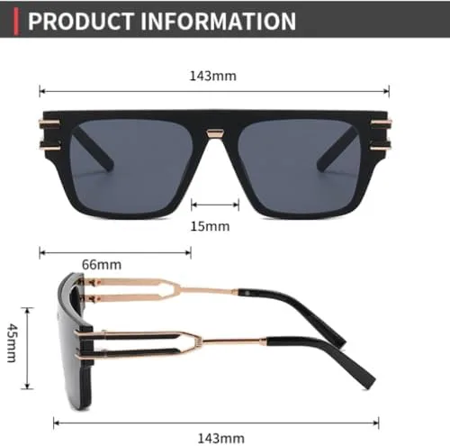 

Солнцезащитные очки One Piece Square 2027 для женщин, модные солнцезащитные очки для мужчин, классические винтажные очки, качественные женские очки MTZJH, C4