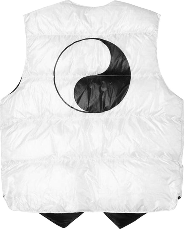 Жилет Stussy x Our Legacy x Crescent Down Works Reversible Vest 'White', белый — фото 3
