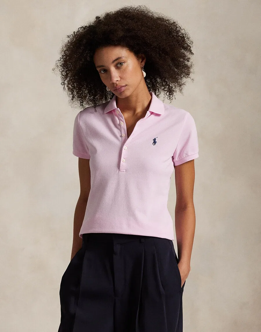 Топ Polo Ralph Lauren светло-розового цвета — фото 2