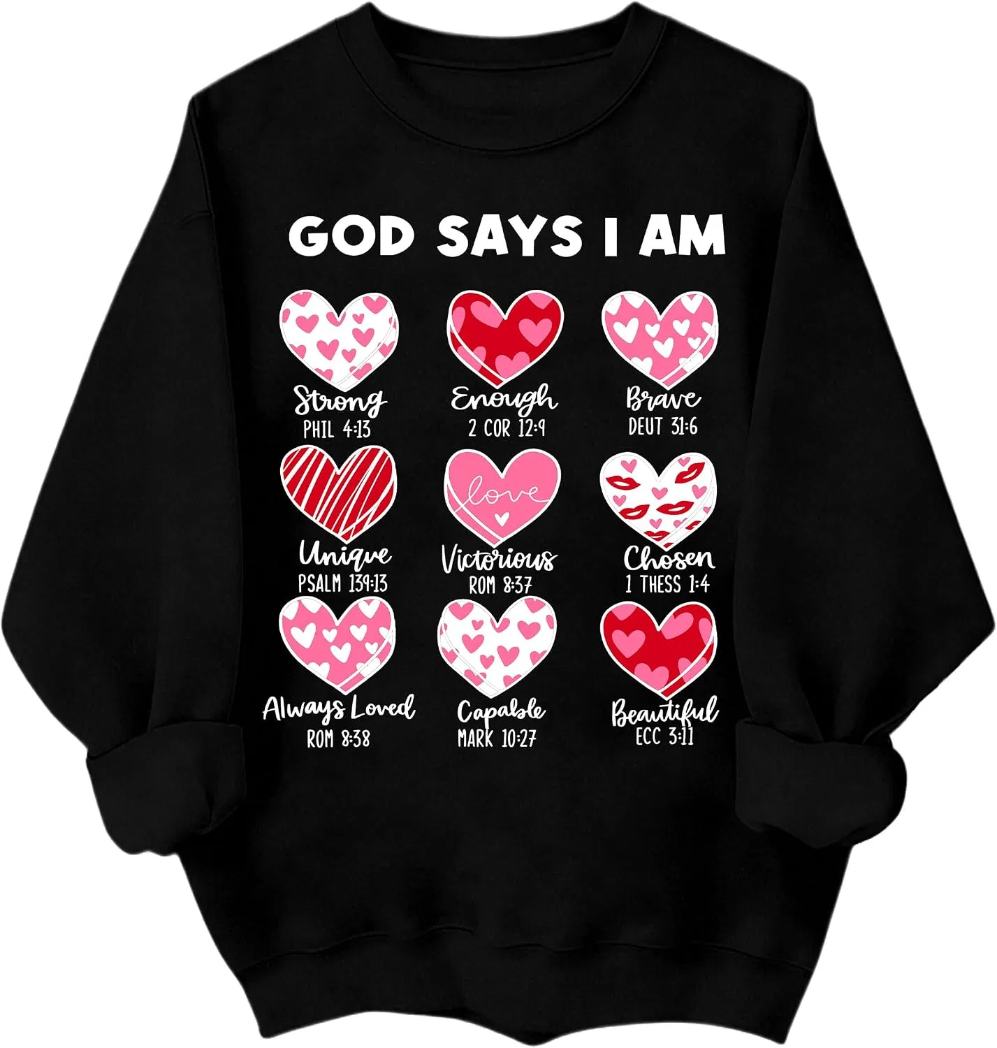 Женское худи с принтом God Says I am Valentine, чёрный