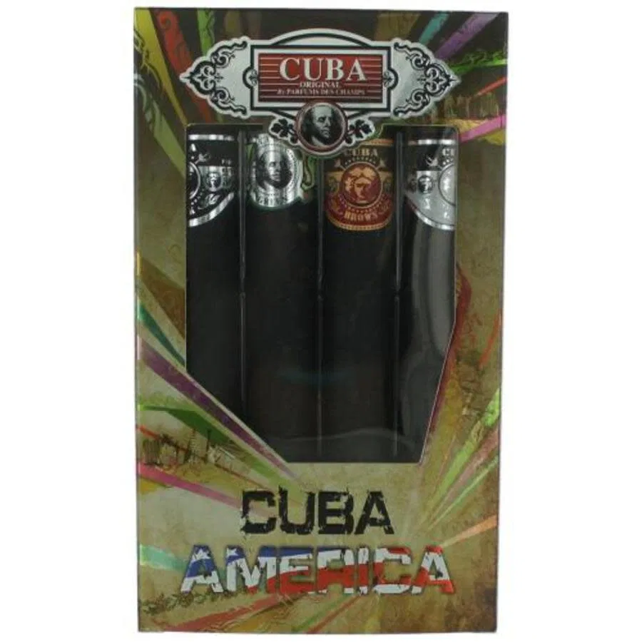 Набор туалетных вод Cuba America, Black, Green, Brown, Grey, 4x35 мл