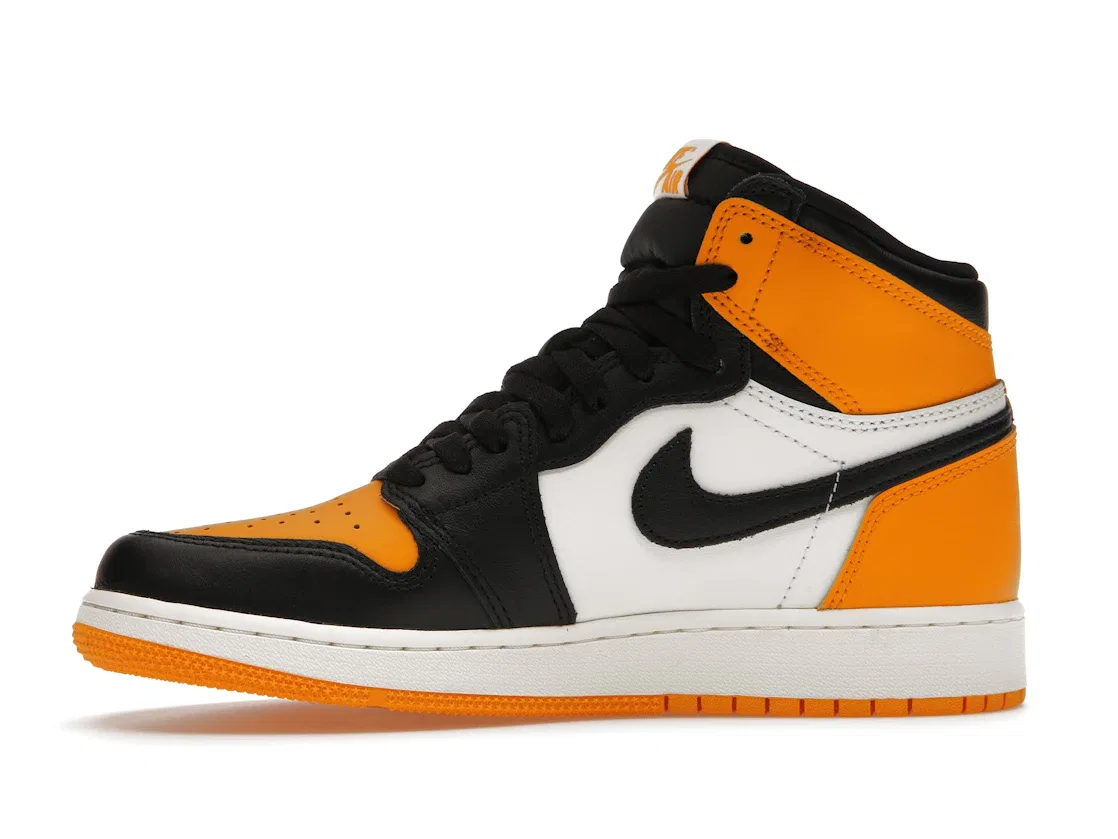 Детские кроссовки с принтом Jordan 1 Retro High OG Jordan, Taxi/Black-Sail — фото 3