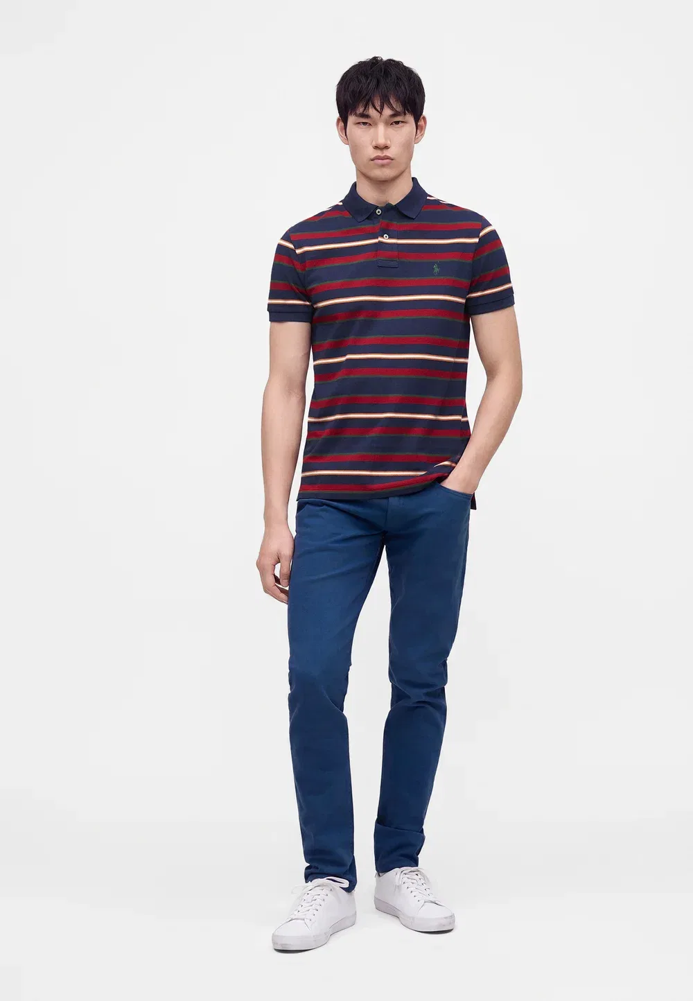 Джинсы Ssullivan полной длины, узкие, прямого кроя Polo Ralph Lauren, Light Navy — фото 2