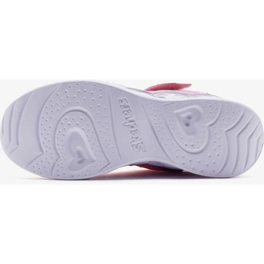 Кроссовки с подсветкой Retro Hearts Skechers, Розовый — фото 4