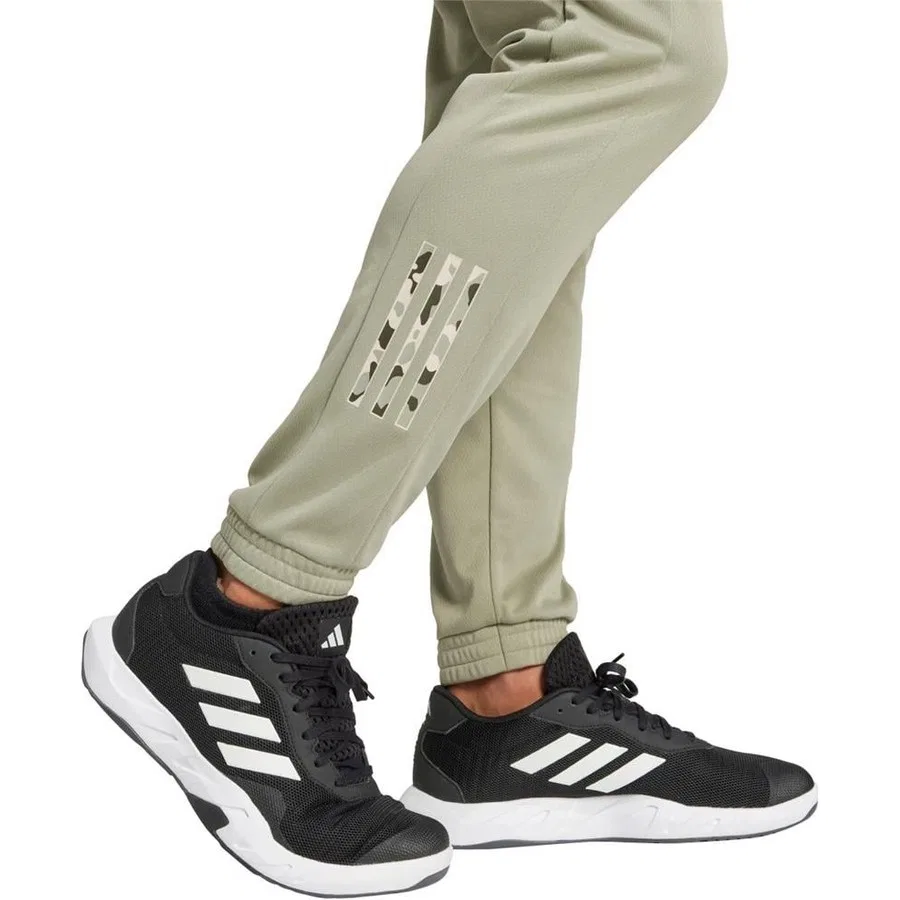 Спортивные штаны с камуфляжным принтом adidas CAMO PANT IX0924, Зеленый — фото 4
