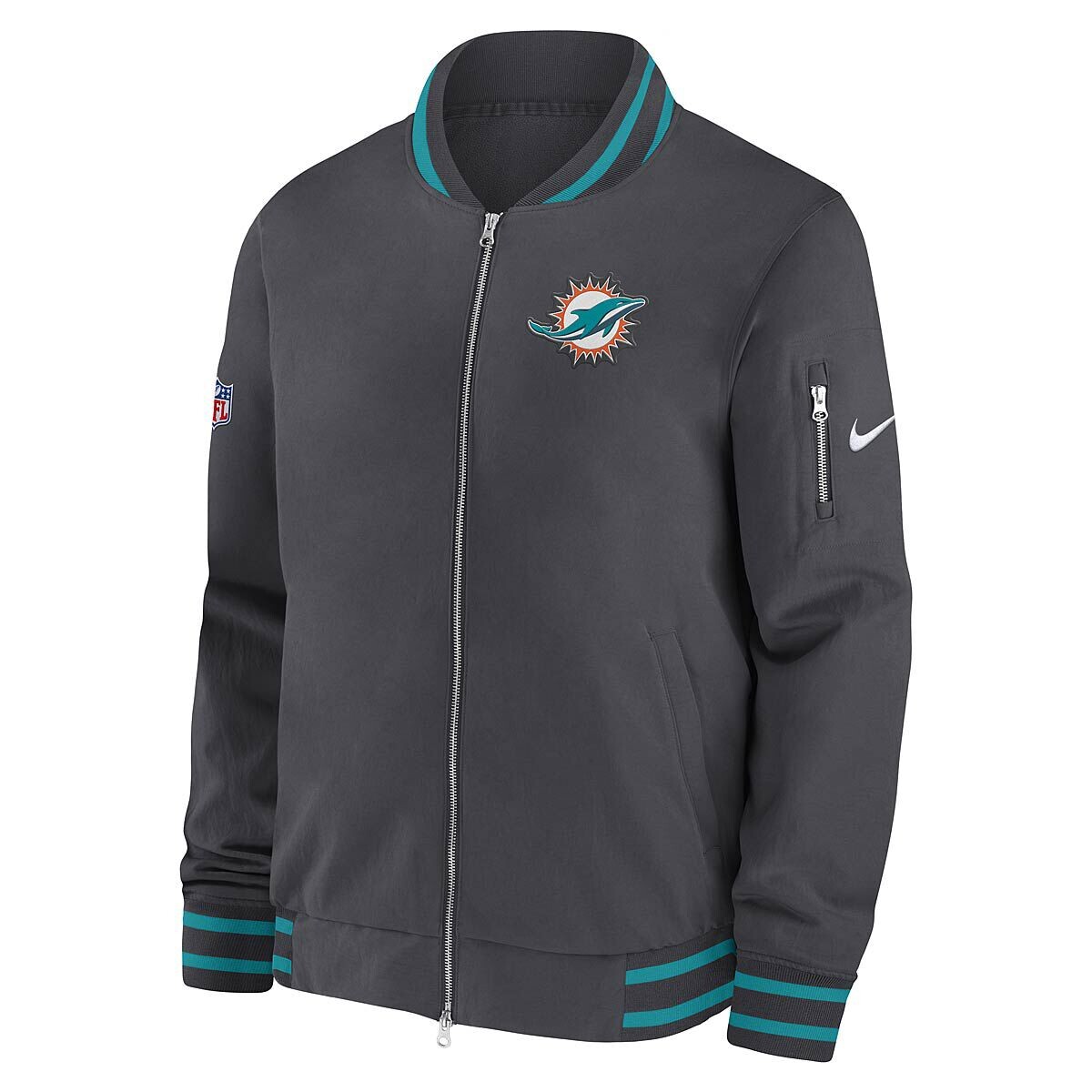 

Куртка NFL COACH BOMBER JACKET MIAMI DOLPHINS Nike, цвет Grau