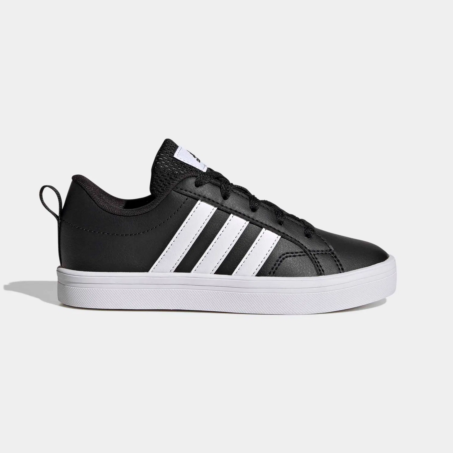 Детские кроссовки в скейтерском стиле VS Pace 2.0 Adidas Sportswear, Core Black/White/Core Black — фото 2