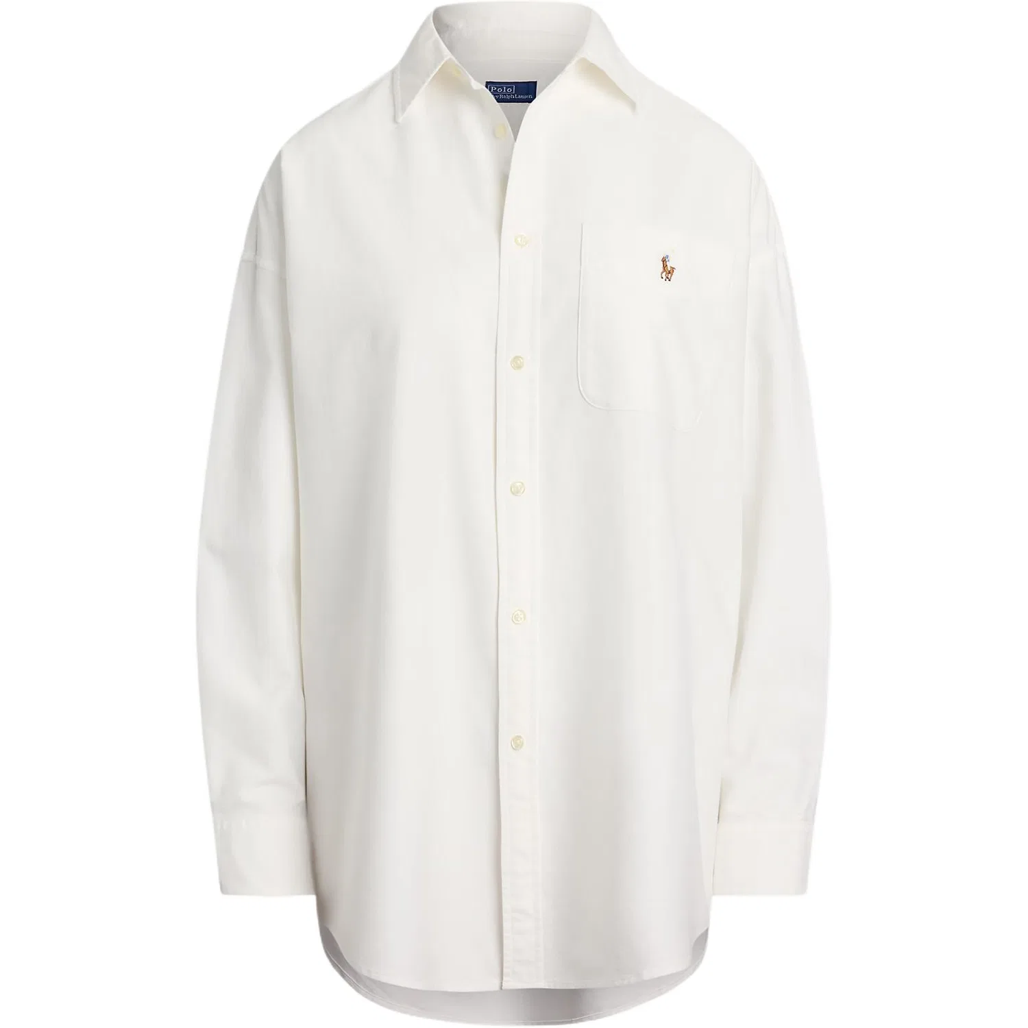 Женская рубашка Oversized Fit Oxford Polo Ralph Lauren, White