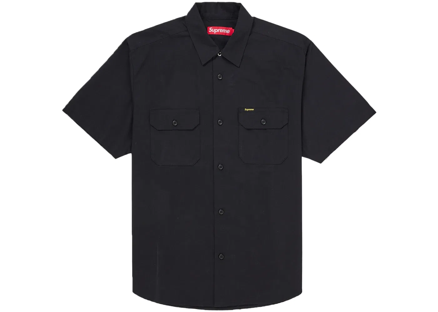 Мужская рубашка с принтом Supreme Ghostface S S Work Shirt, Black — фото 2