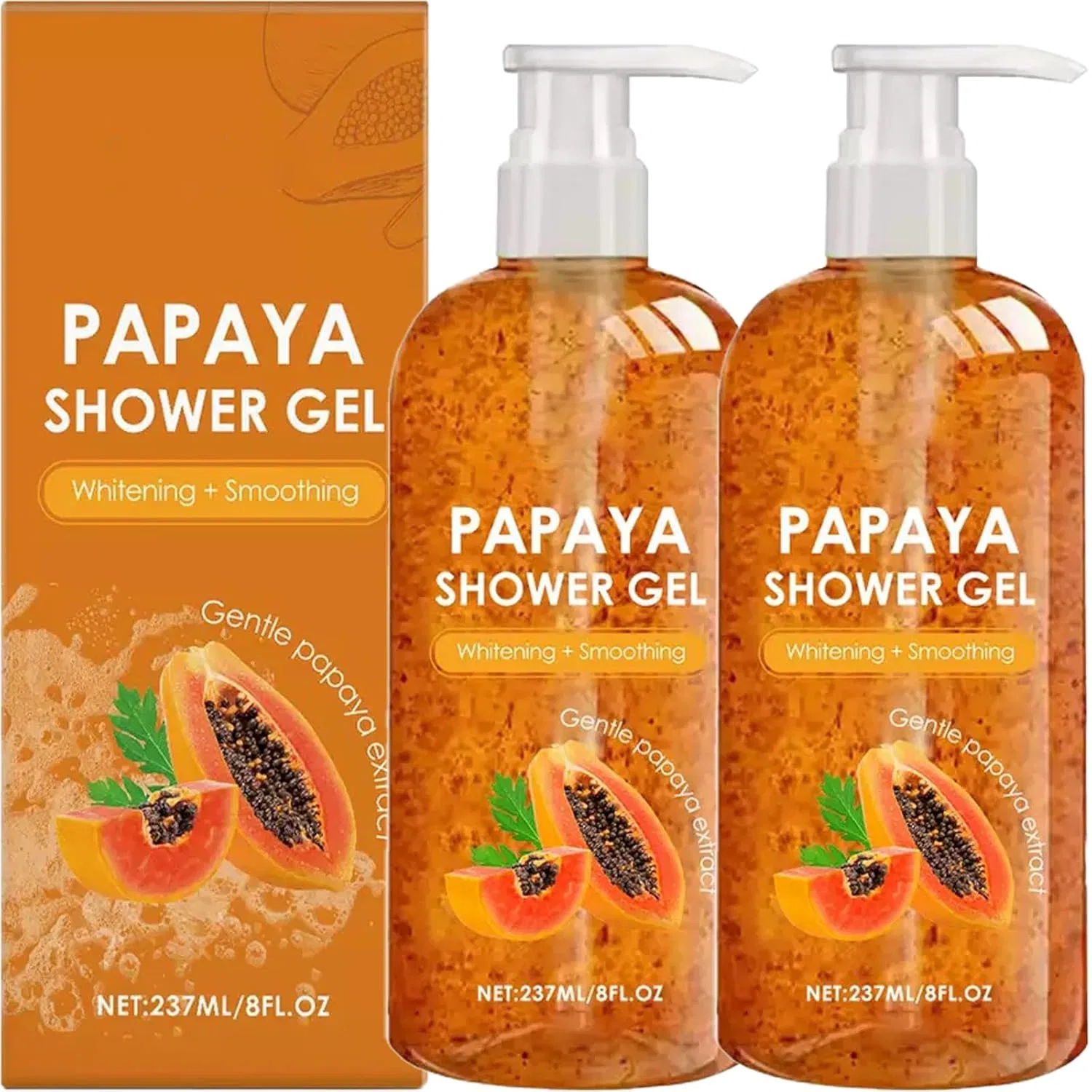 Гель для душа скрабирующий Papaya Sgjwyc, 237 мл