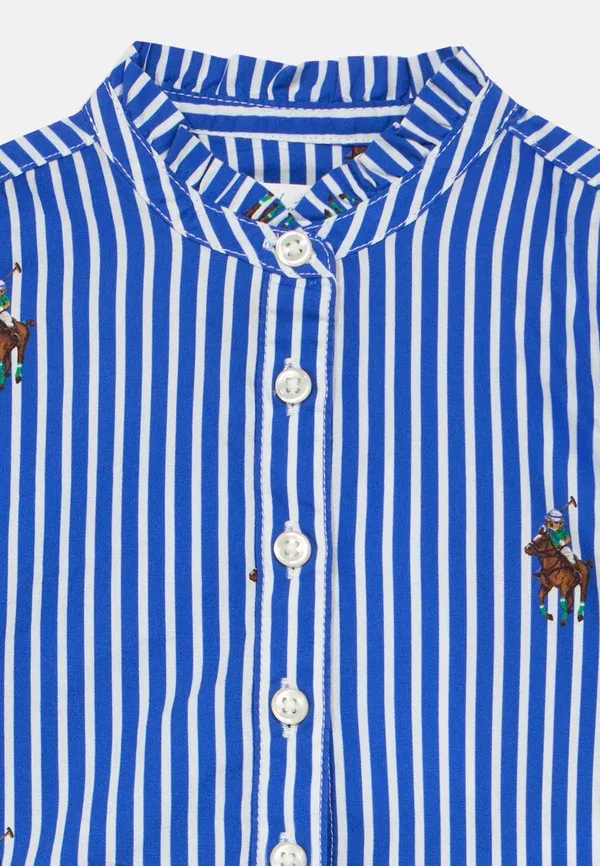 Комплект из футболки и леггинсов с поло, хлопок, Polo bear cotton shirt & legging set, Polo Ralph Lauren, синий — фото 4