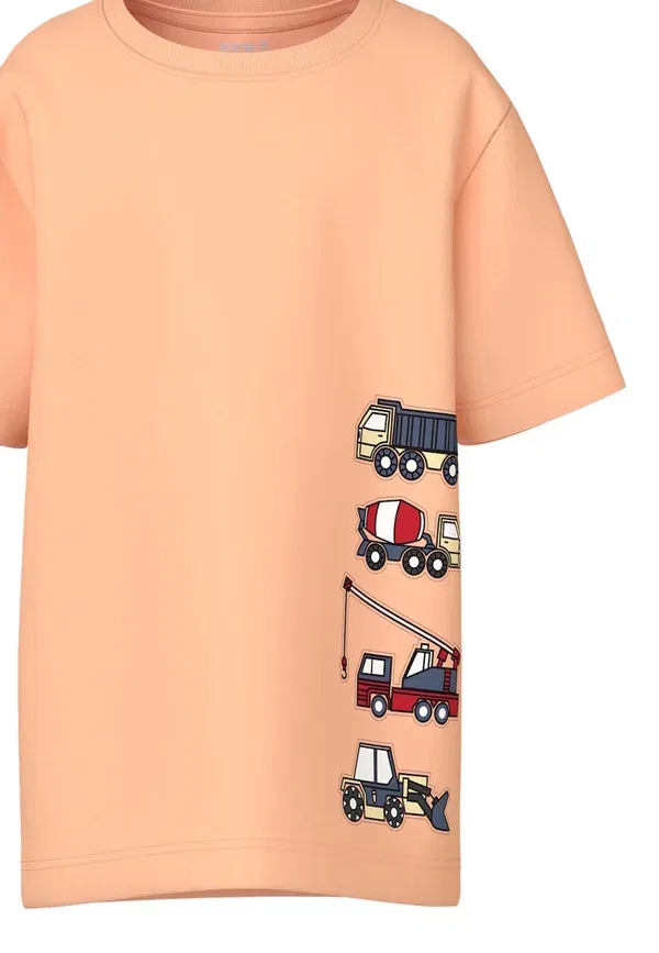 Футболка с принтом Vagno kurzarmshirt 2er pack Name It, Orange, оранжевый — фото 3